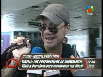 Marcelo Tinelli viajó a España