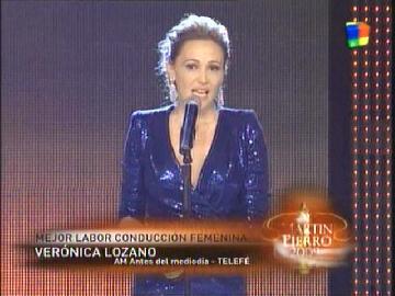 Veróniza Lozano, mejor conductora en televisión
